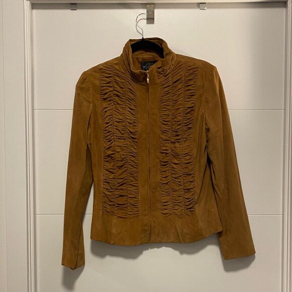 St. John Suede Jacket - Picture 1 of 7